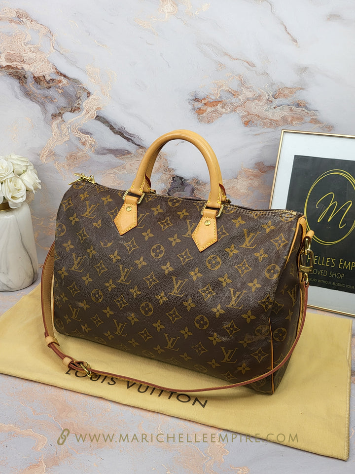 Louis Vuitton Monogram Speedy 35 Bandouliere