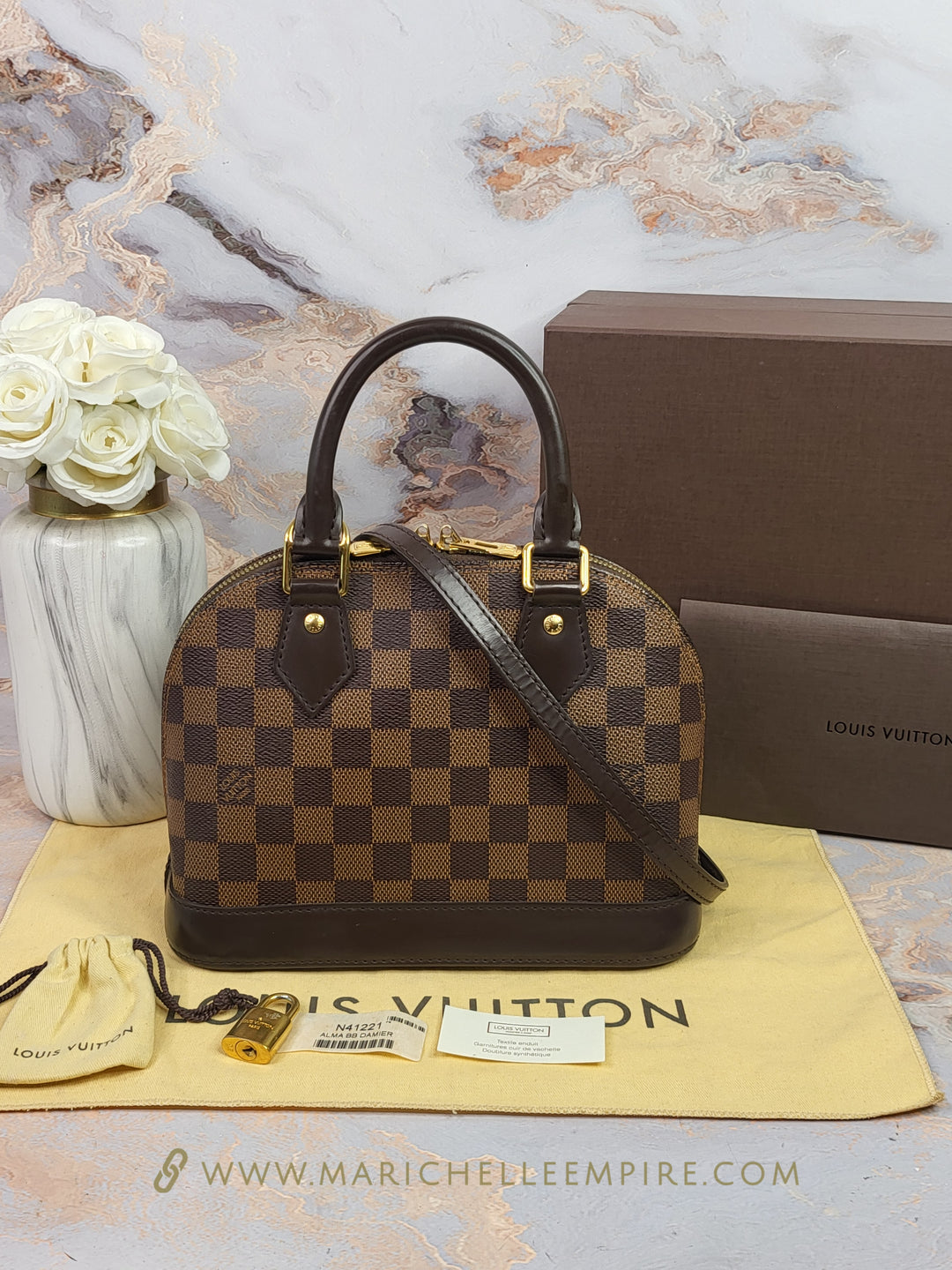 Louis Vuitton Damier Ebene Alma BB