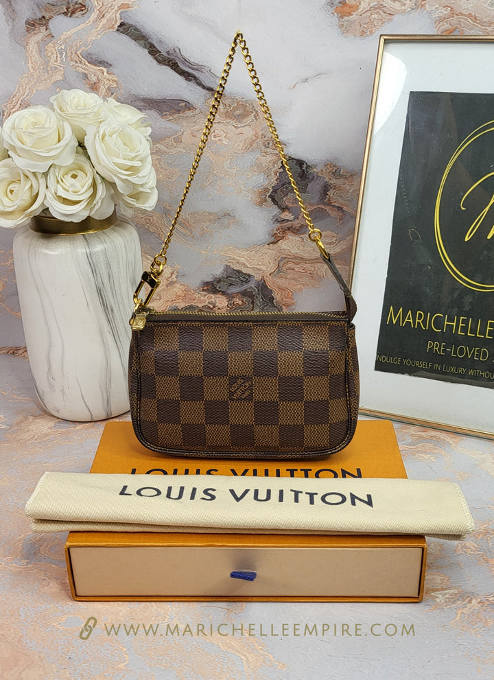 Louis Vuitton Damier Ebene Mini Pochette Accessories