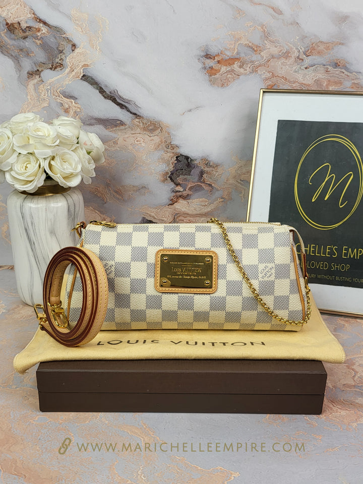 Louis Vuitton Damier Azur Eva Clutch