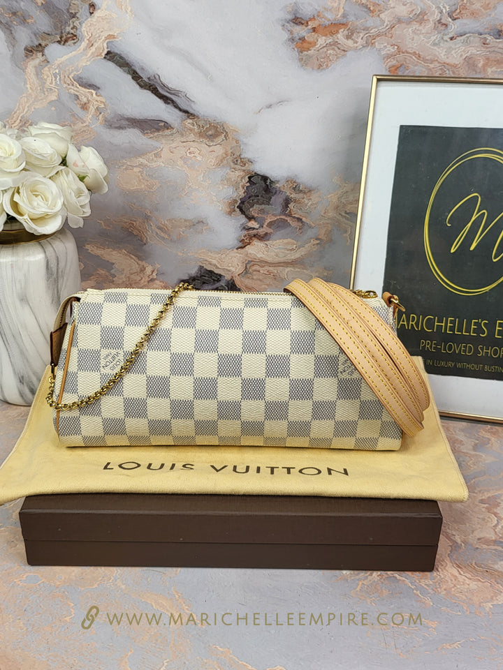 Louis Vuitton Damier Azur Eva Clutch