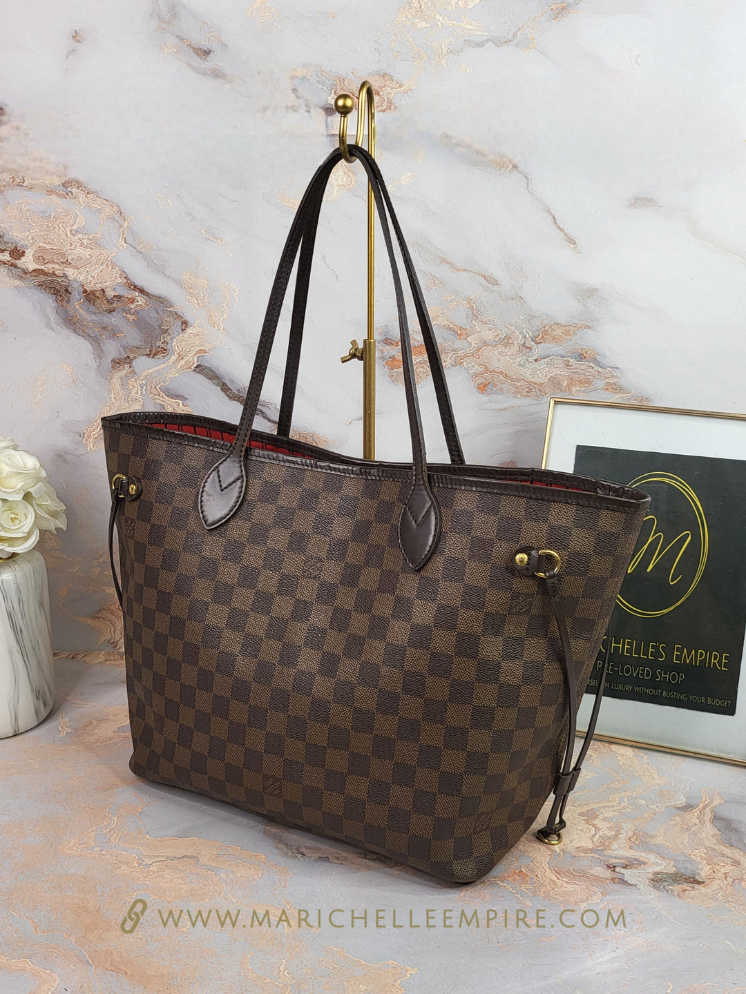 Louis Vuitton Damier Ebene Neverfull MM