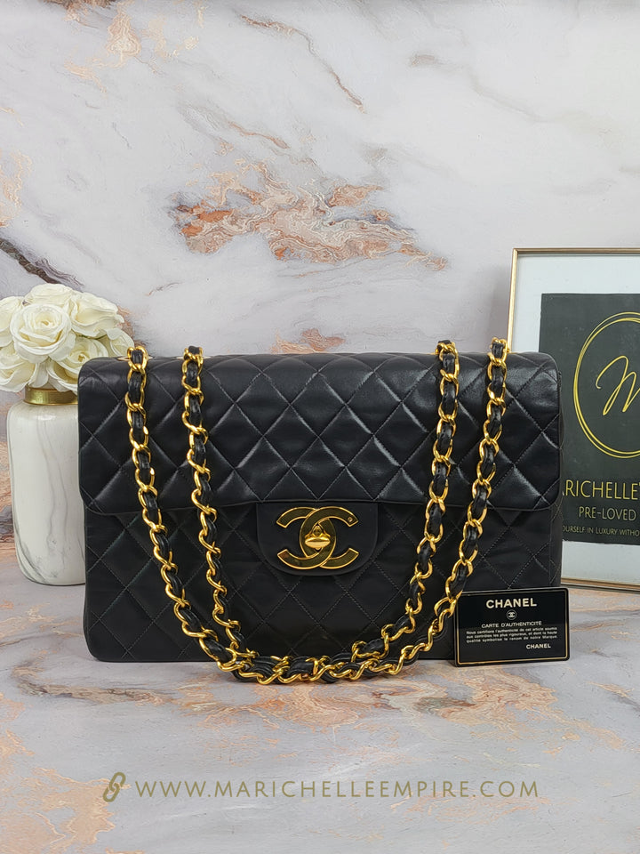 Chanel Lambskin Vintage Maxi Flap