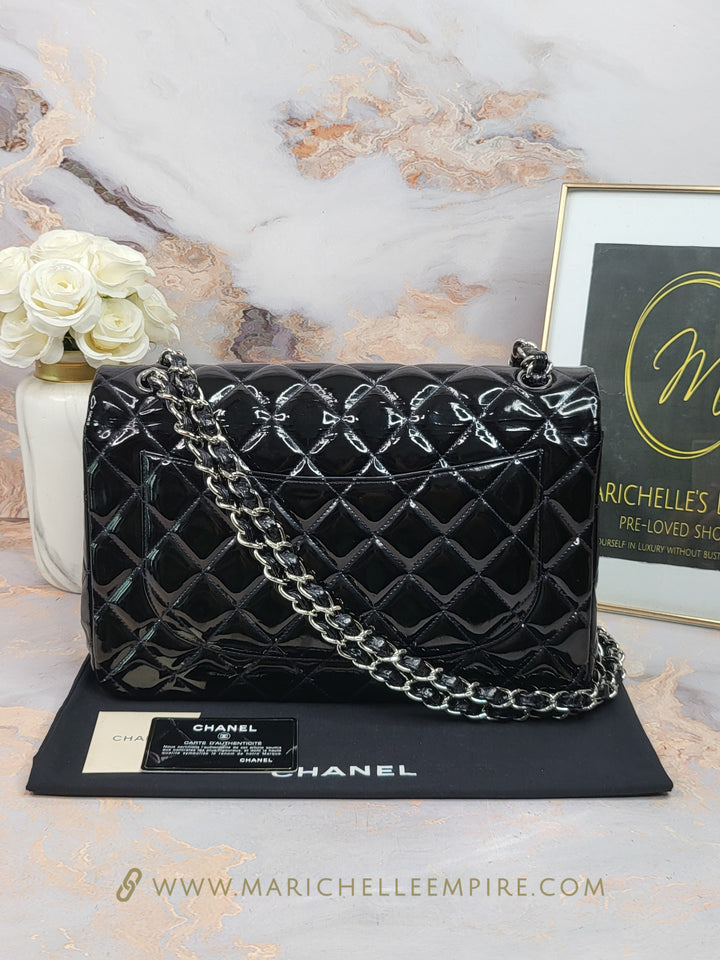 Chanel Patent Double Flap Jumbo