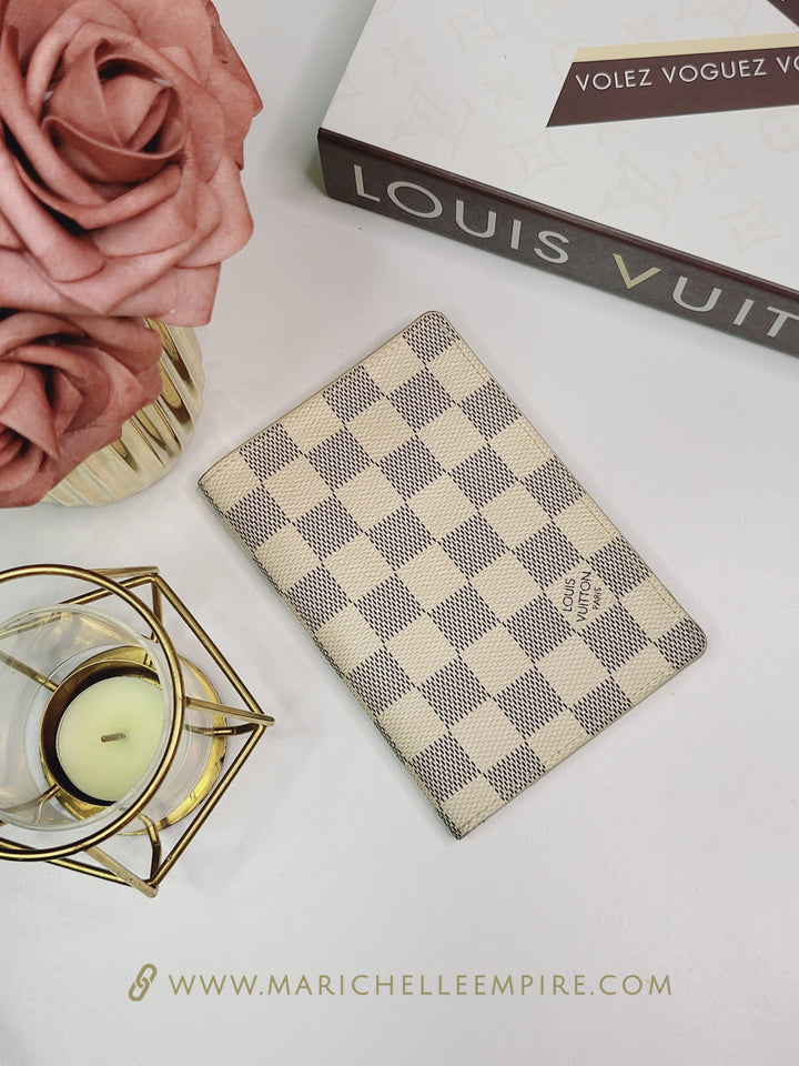 Louis Vuitton Damier Azur Passport Holder