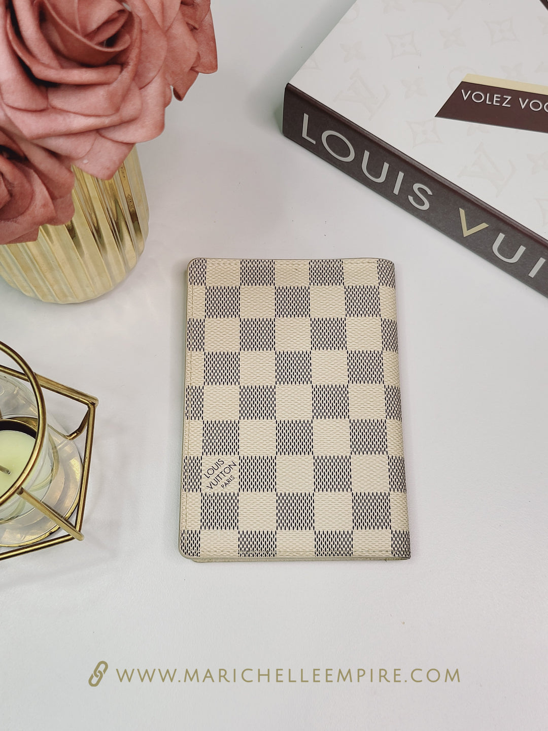 Louis Vuitton Damier Azur Passport Holder