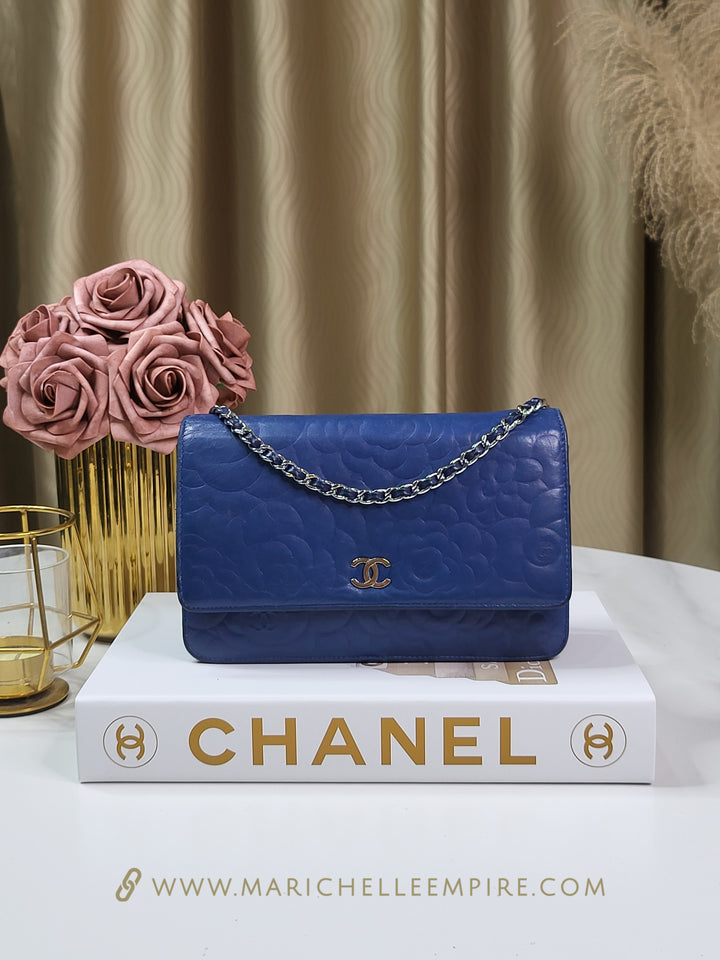 Chanel Camelia Wallet On Chain