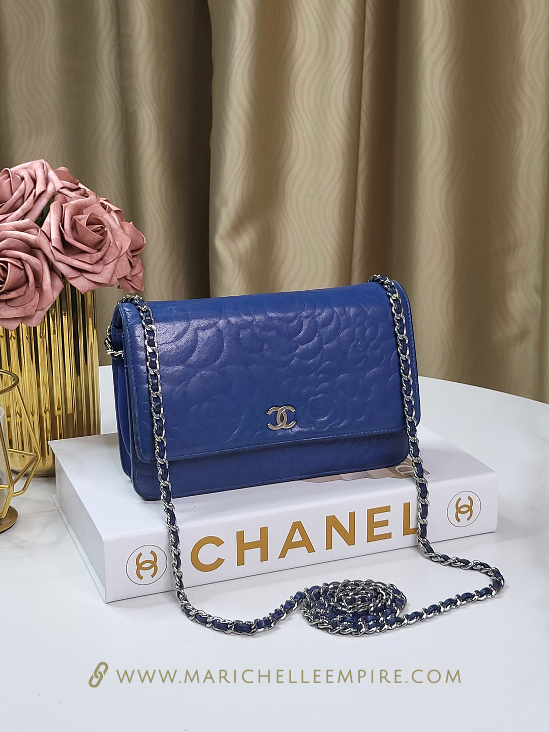 Chanel Camelia Wallet On Chain