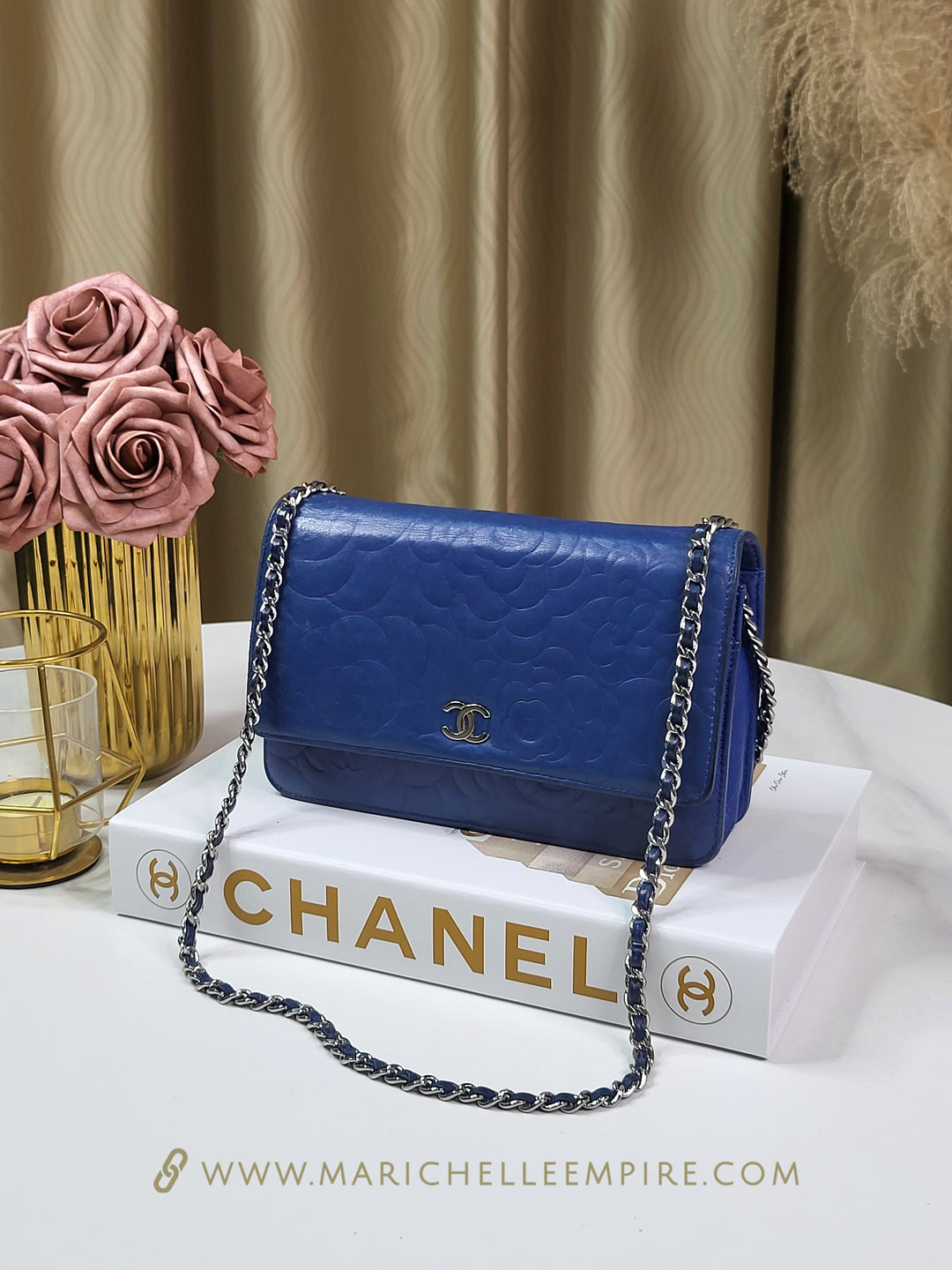 Chanel Camelia Wallet On Chain