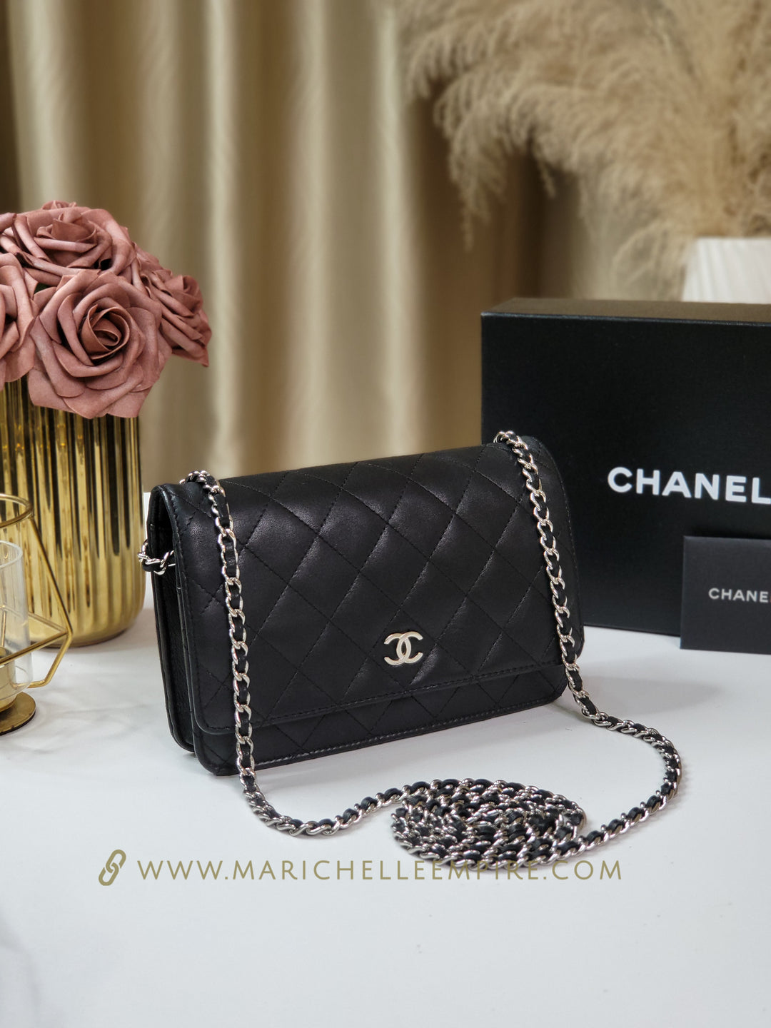 Chanel Lambskin Wallet On Chain