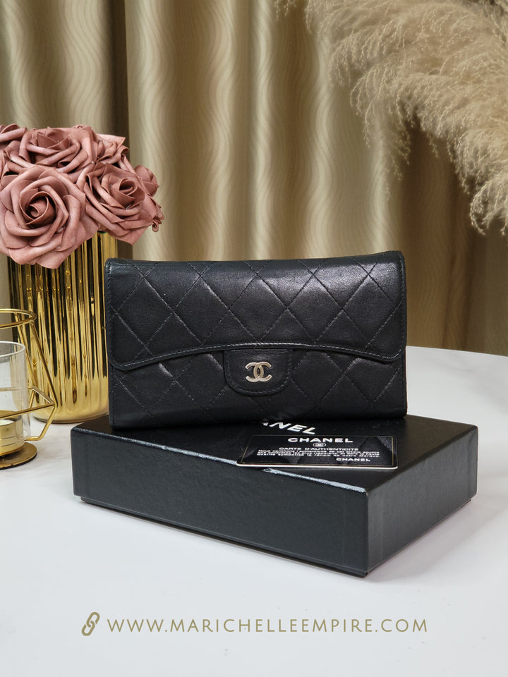 Chanel Lambskin Flap Wallet