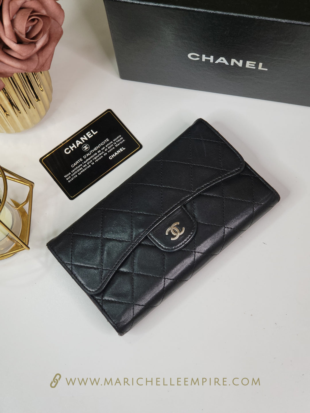 Chanel Lambskin Flap Wallet