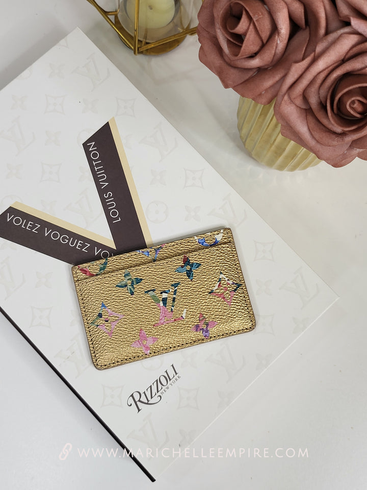 Louis Vuitton Metallic Monogram Garden Card Holder