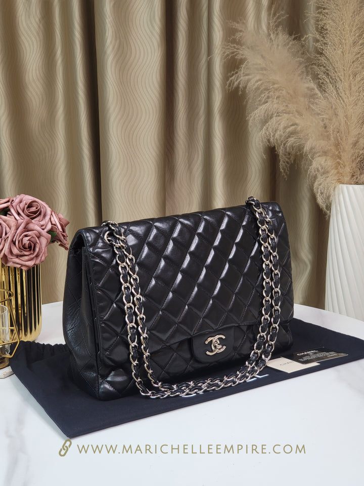 Chanel Lambskin Single Flap Jumbo SHW