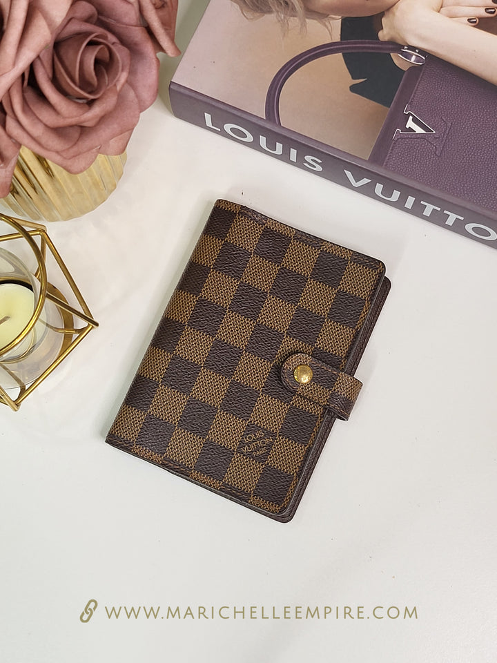 Louis Vuitton Damier Ebene Agenda PM