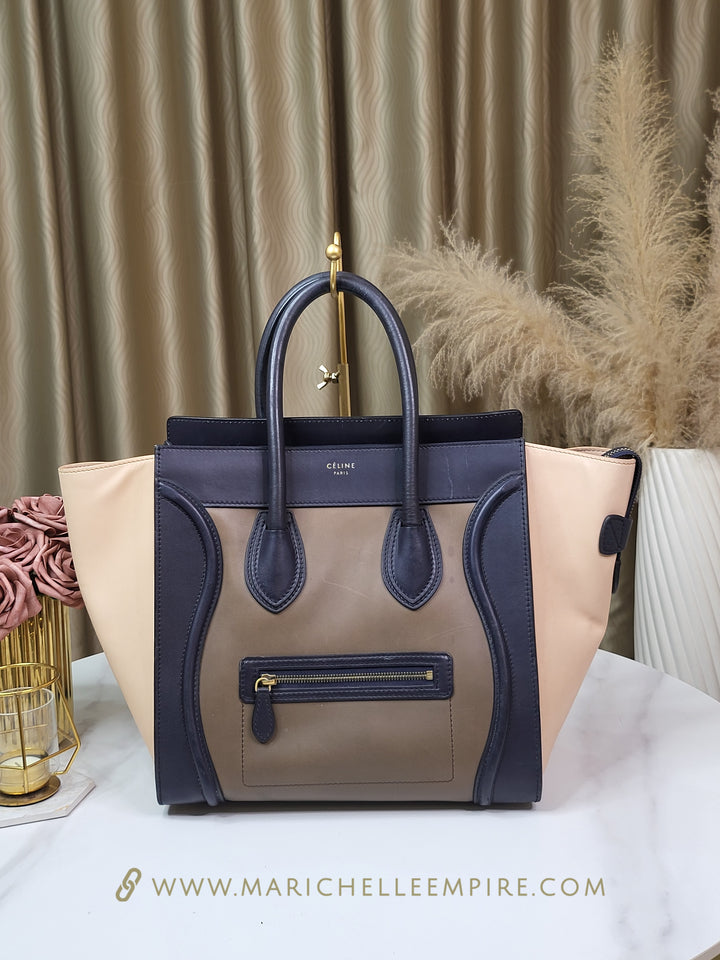 Celine Tri-Color Mini Luggage