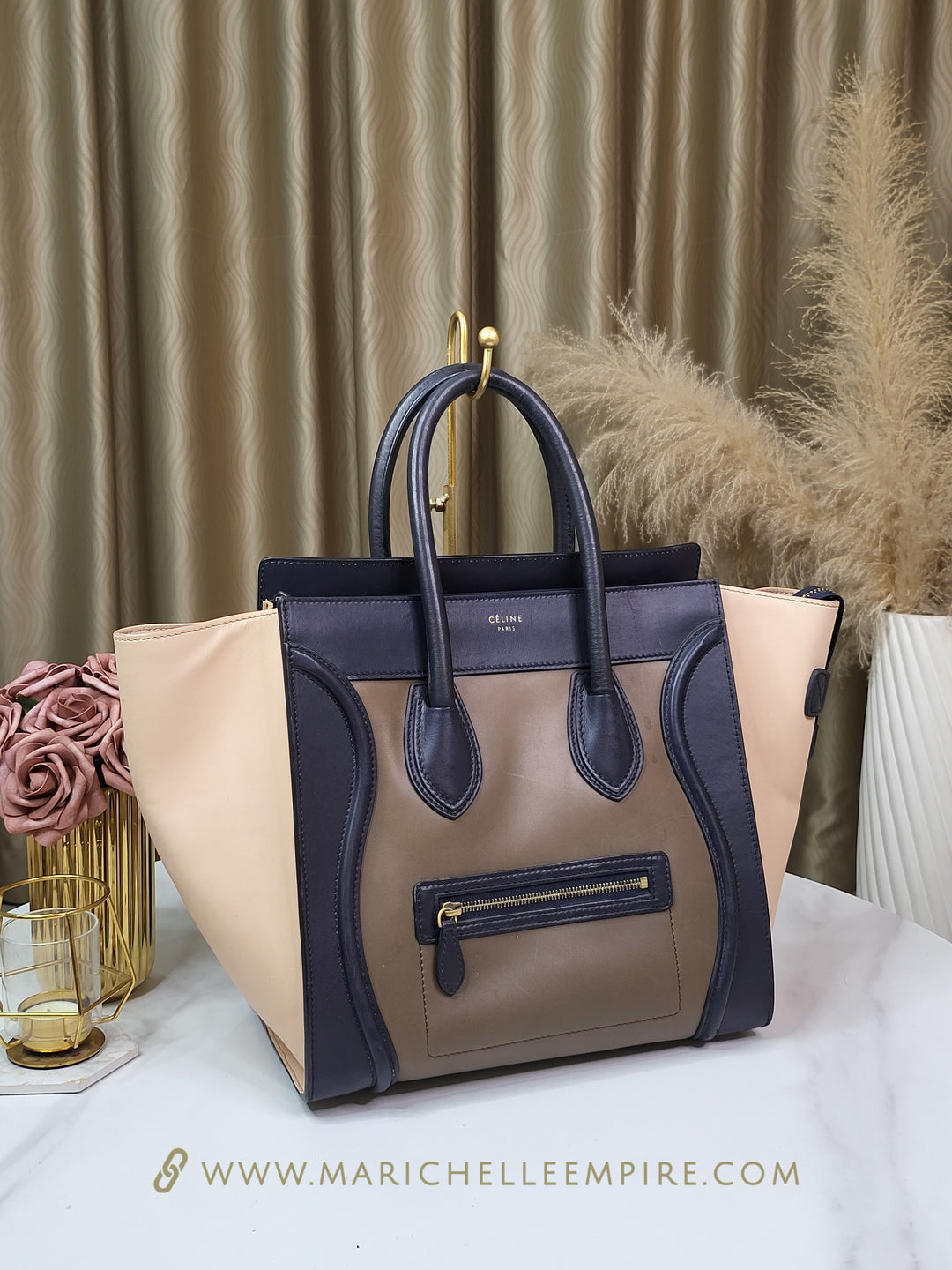 Celine Tri-Color Mini Luggage