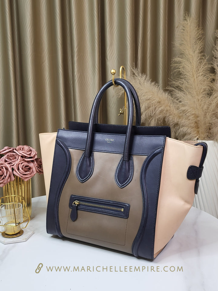 Celine Tri-Color Mini Luggage