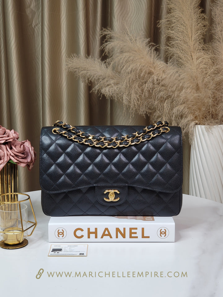 Chanel Caviar Double Flap Jumbo