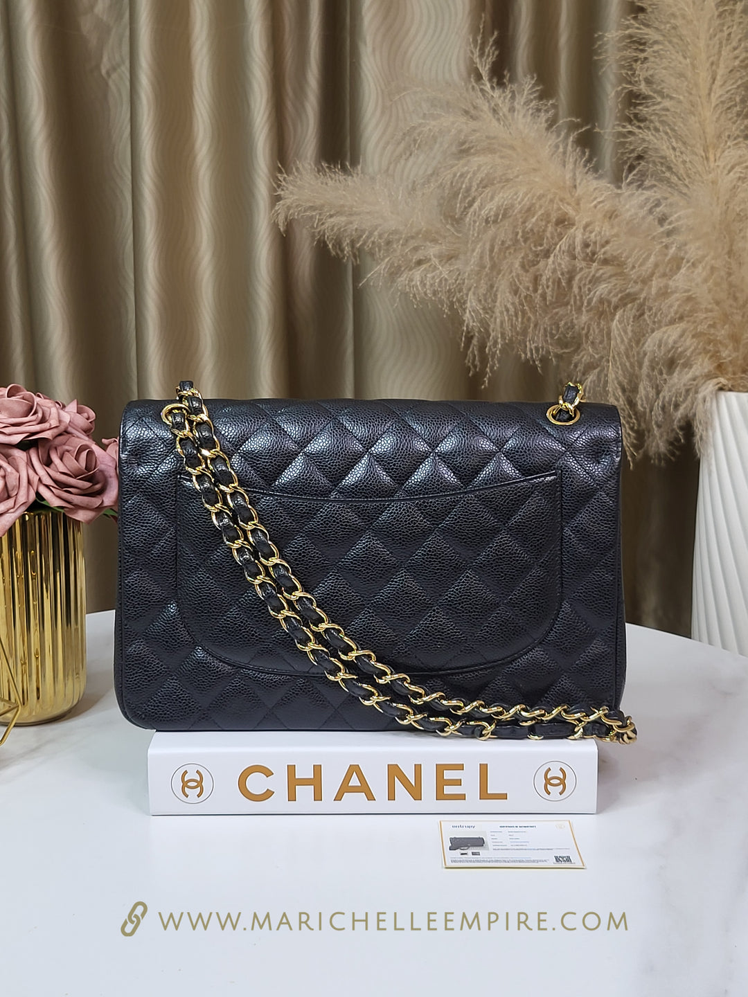 Chanel Caviar Double Flap Jumbo