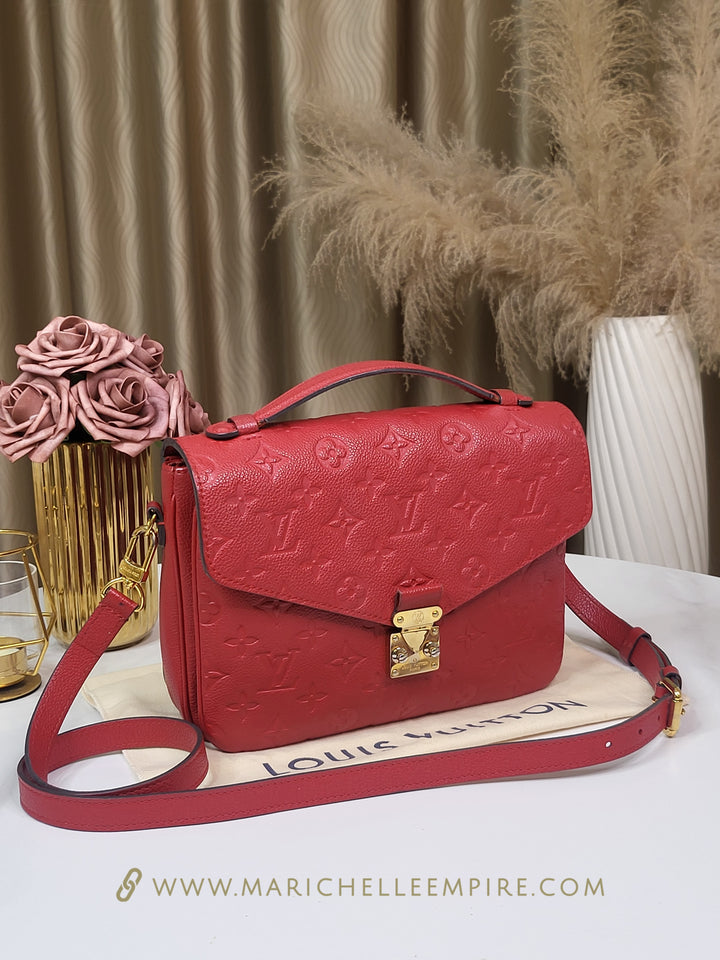 Louis Vuitton Empreinte Pochette Metis Cerise