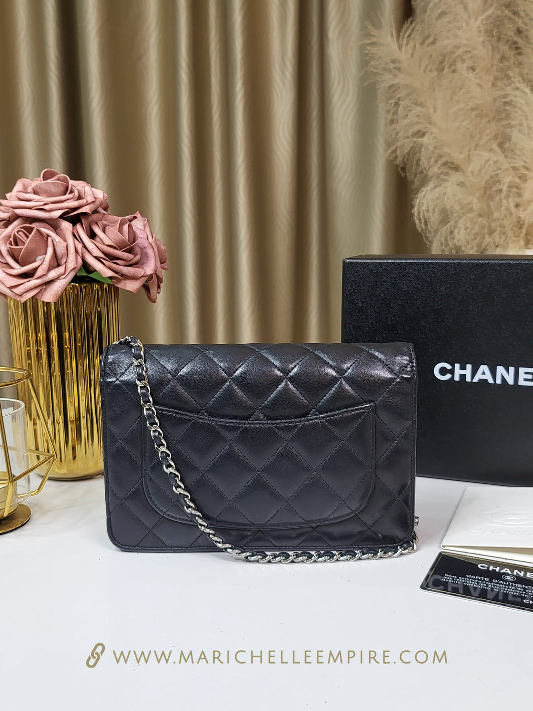 Chanel Lambskin Wallet On Chain