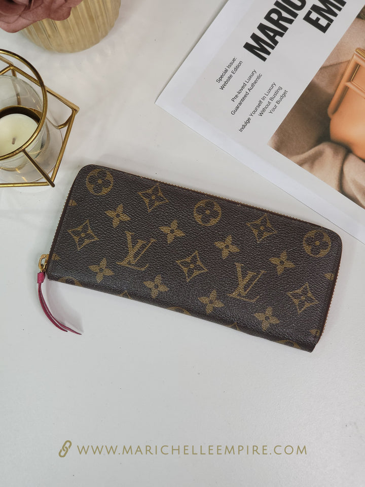 Louis Vuitton Monogram Clemence Zippy Wallet