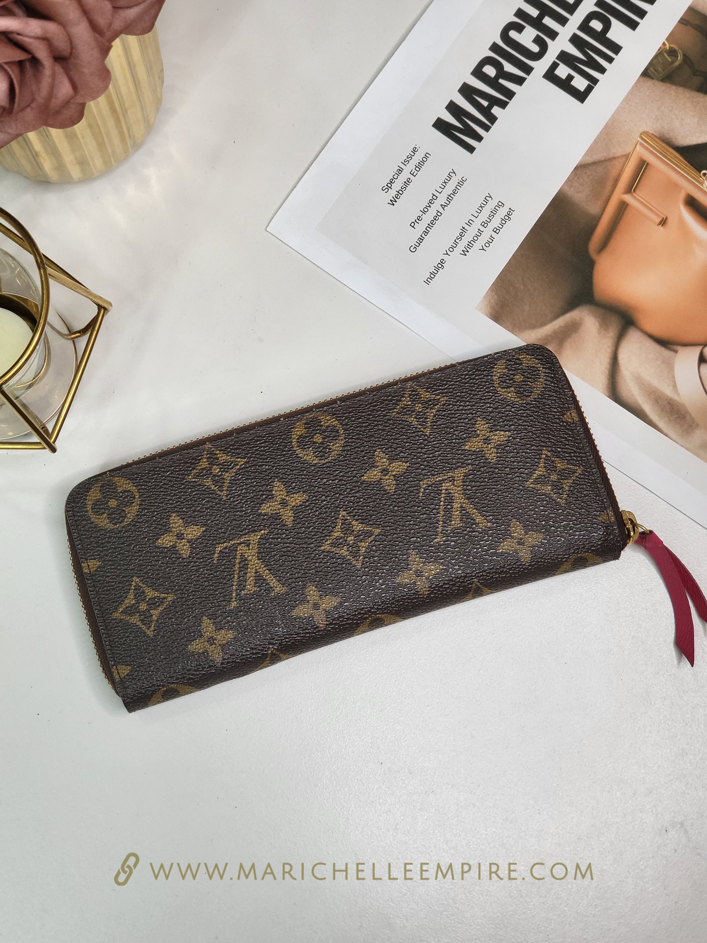 Louis Vuitton Monogram Clemence Zippy Wallet – Marichelle's Empire