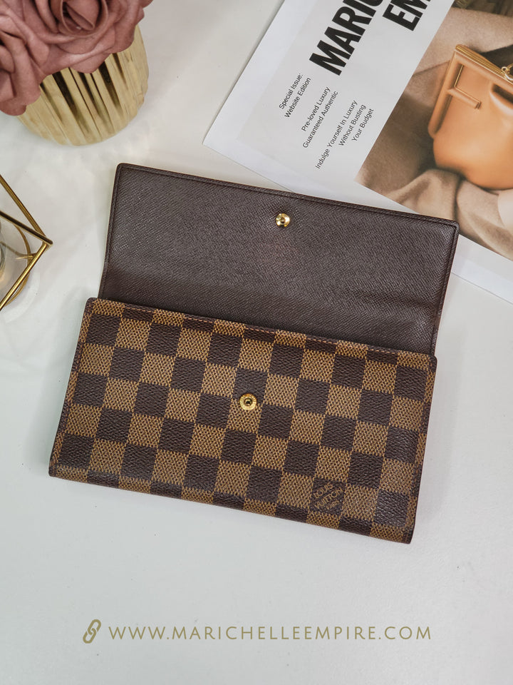 Louis Vuitton Damier Ebene International Long Wallet