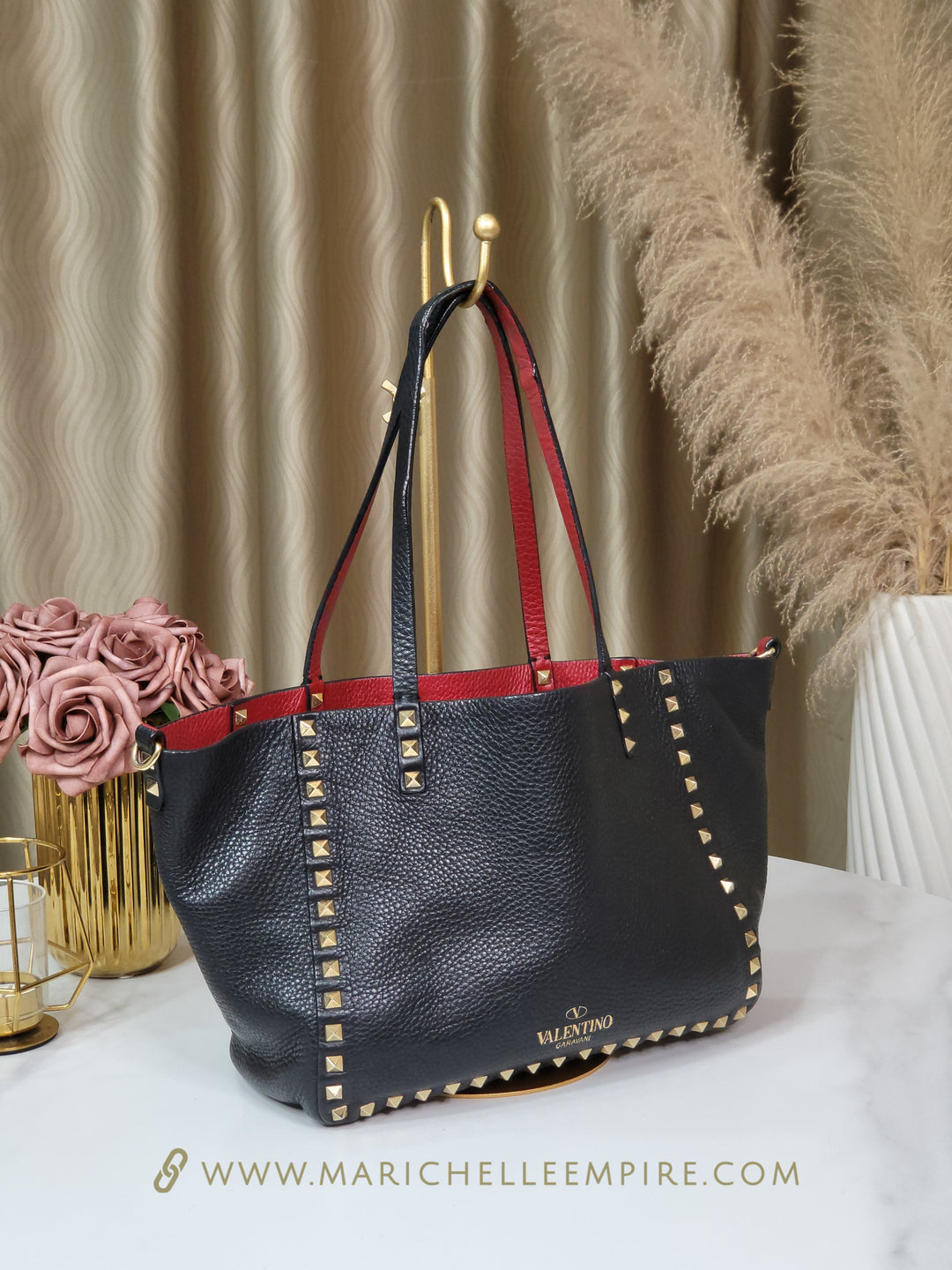 Valentino Garavani Rockstud Reversible Tote Small