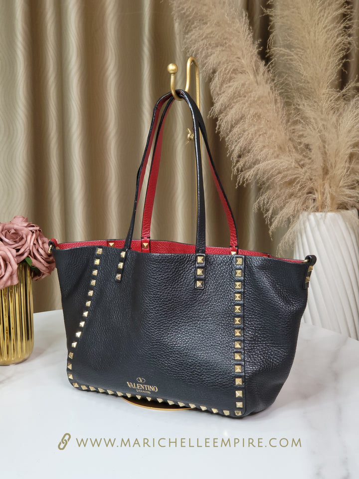 Valentino Garavani Rockstud Reversible Tote Small