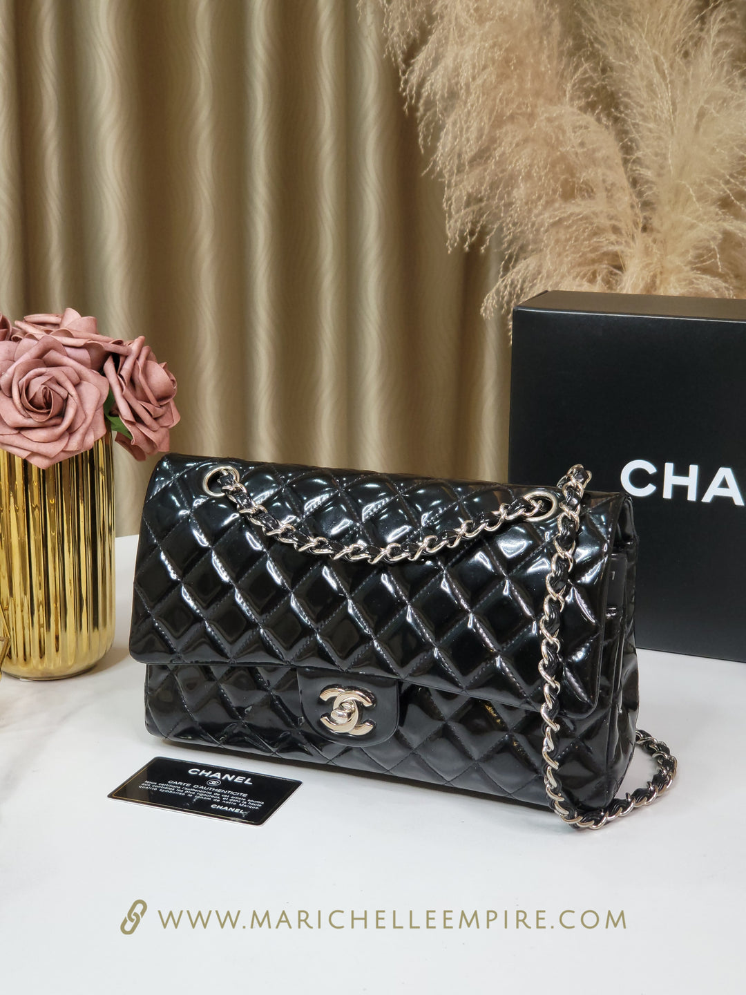 Chanel Patent Double Flap Medium