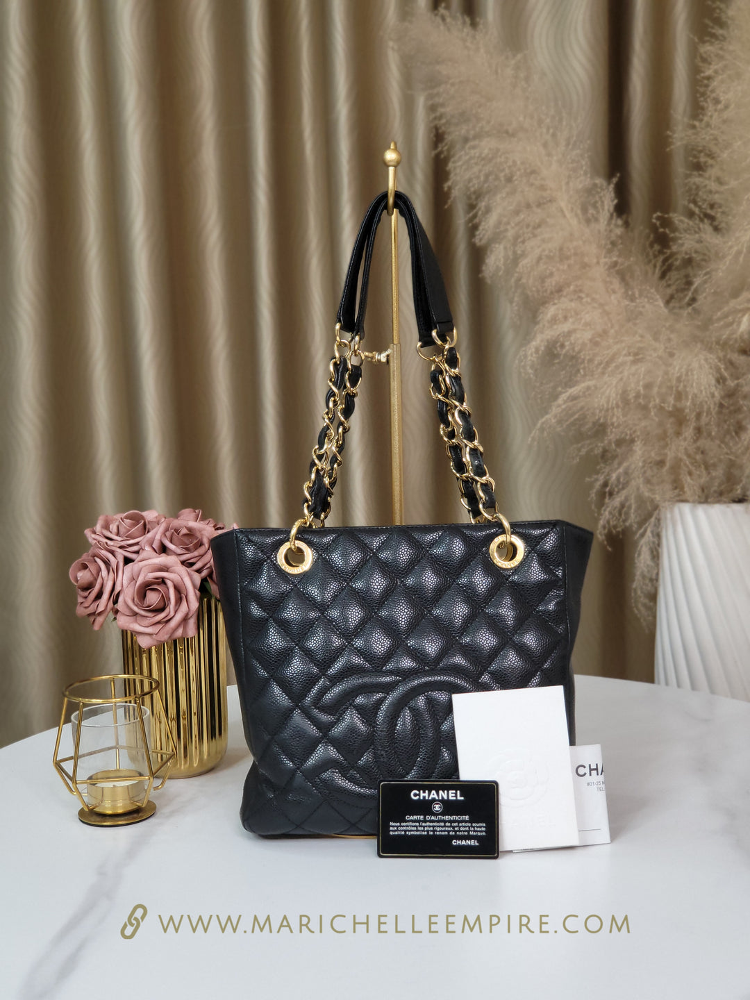 Chanel Caviar Petite Shopping Tote