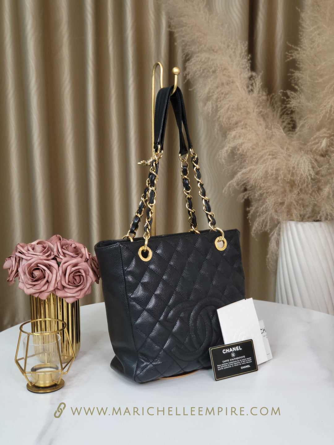 Chanel Caviar Petite Shopping Tote