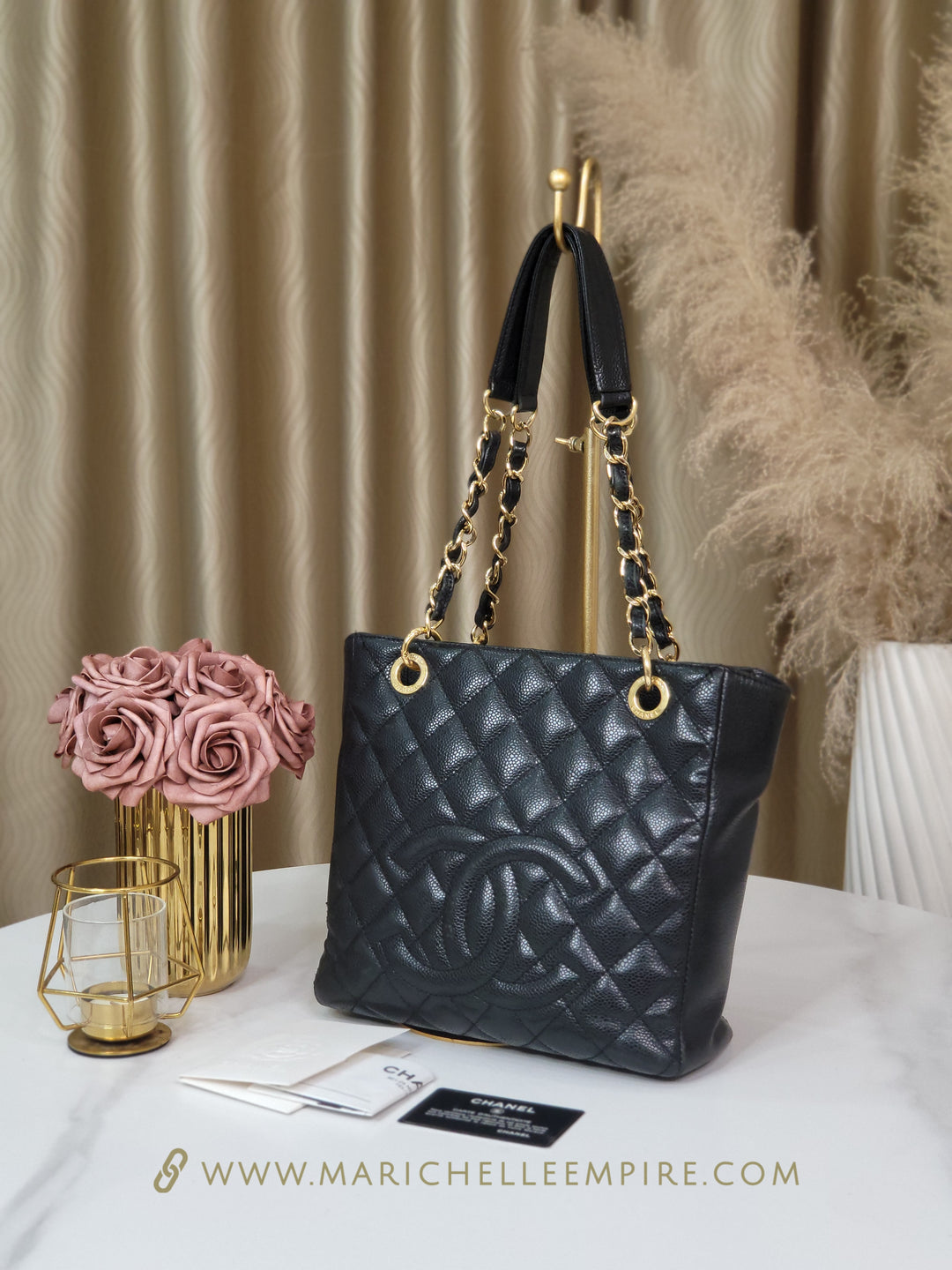 Chanel Caviar Petite Shopping Tote