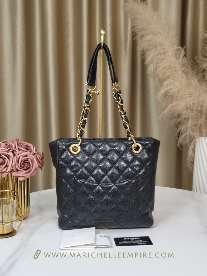 Chanel Caviar Petite Shopping Tote