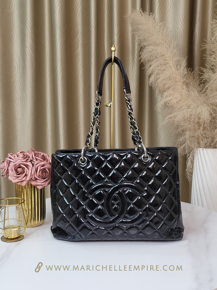 Chanel Patent Grand Shopping Tote