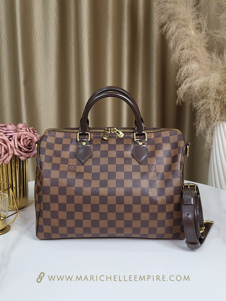 Louis Vuitton Damier Ebene Speedy 30 Bandouliere