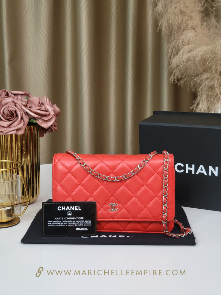 Chanel Lambskin Wallet On Chain