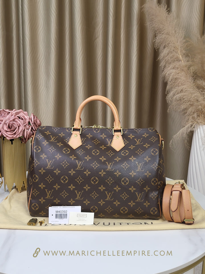 Louis Vuitton Monogram Speedy 35 Bandouliere