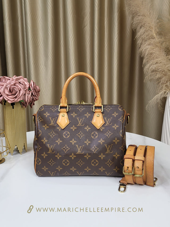 Louis Vuitton Monogram Speedy 25 Bandouliere