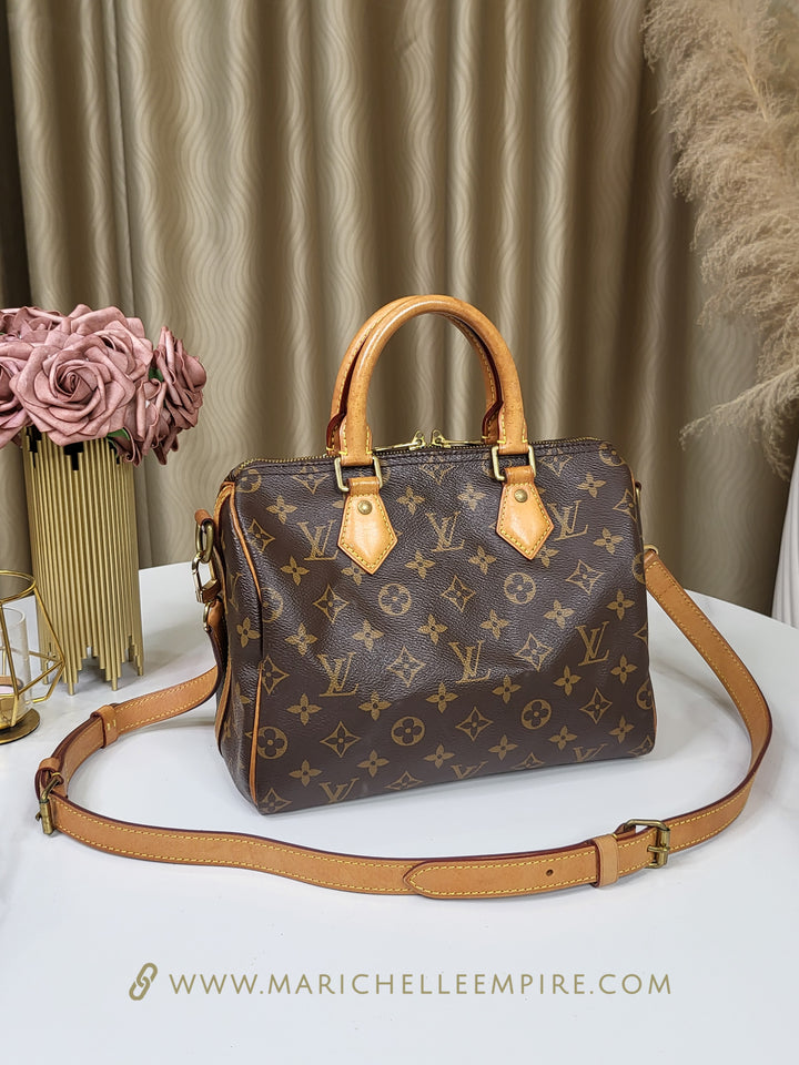 Louis Vuitton Monogram Speedy 25 Bandouliere