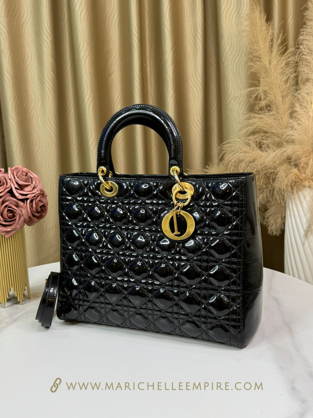 Dior Patent Lady Dior Large