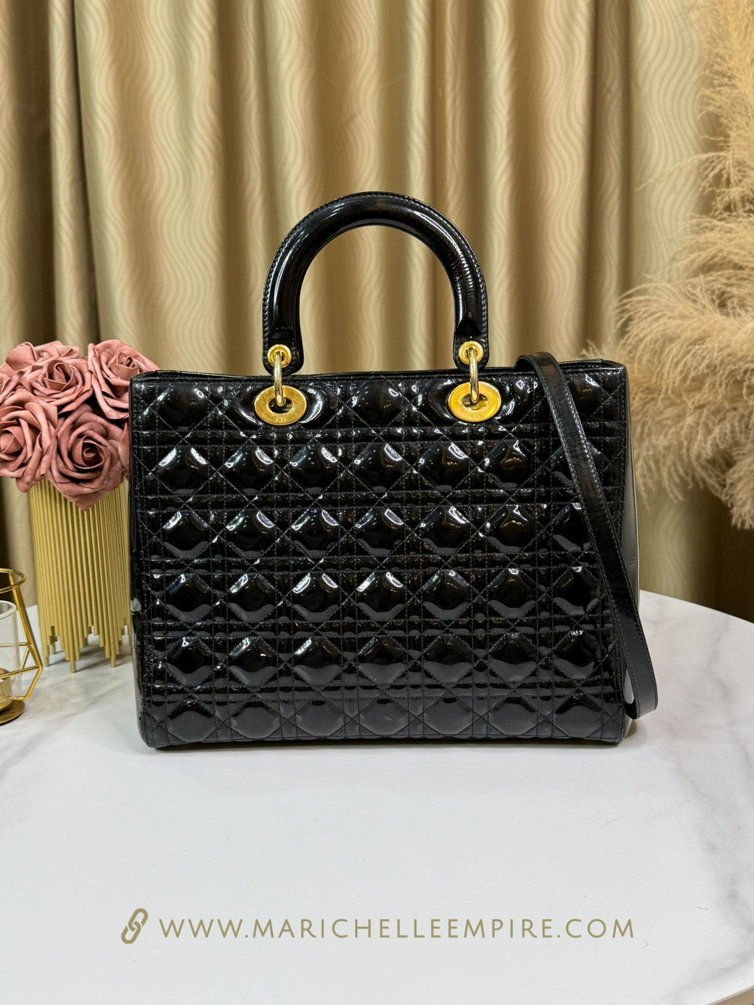 Dior Patent Lady Dior Large