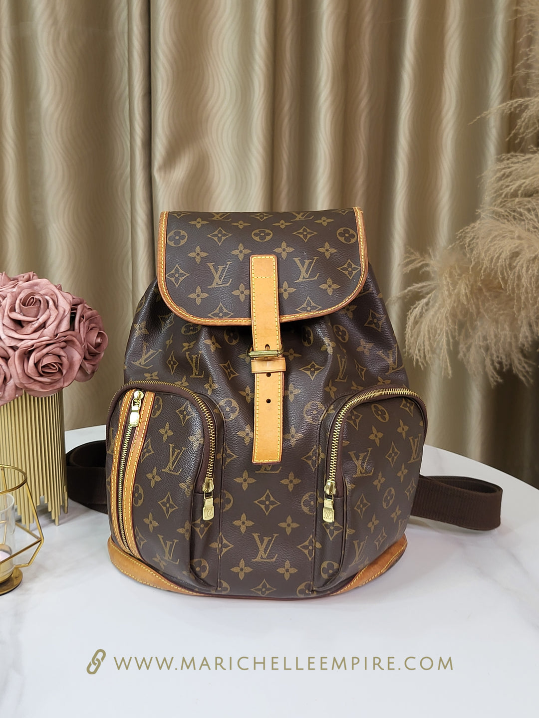 Backpack Monogram Canvas Louis Vuitton Bosphore Backpack New