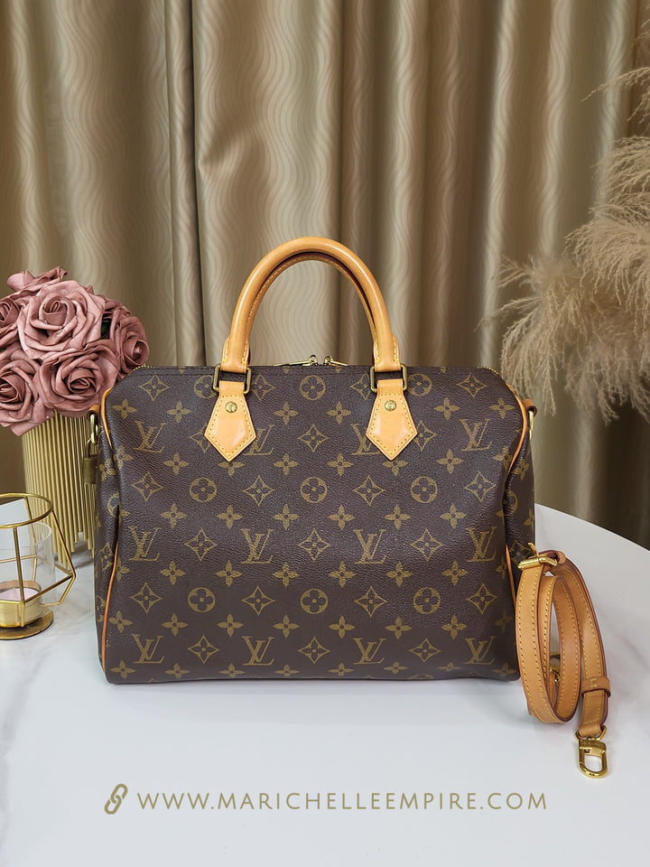 Louis Vuitton Monogram Speedy 30 Bandouliere