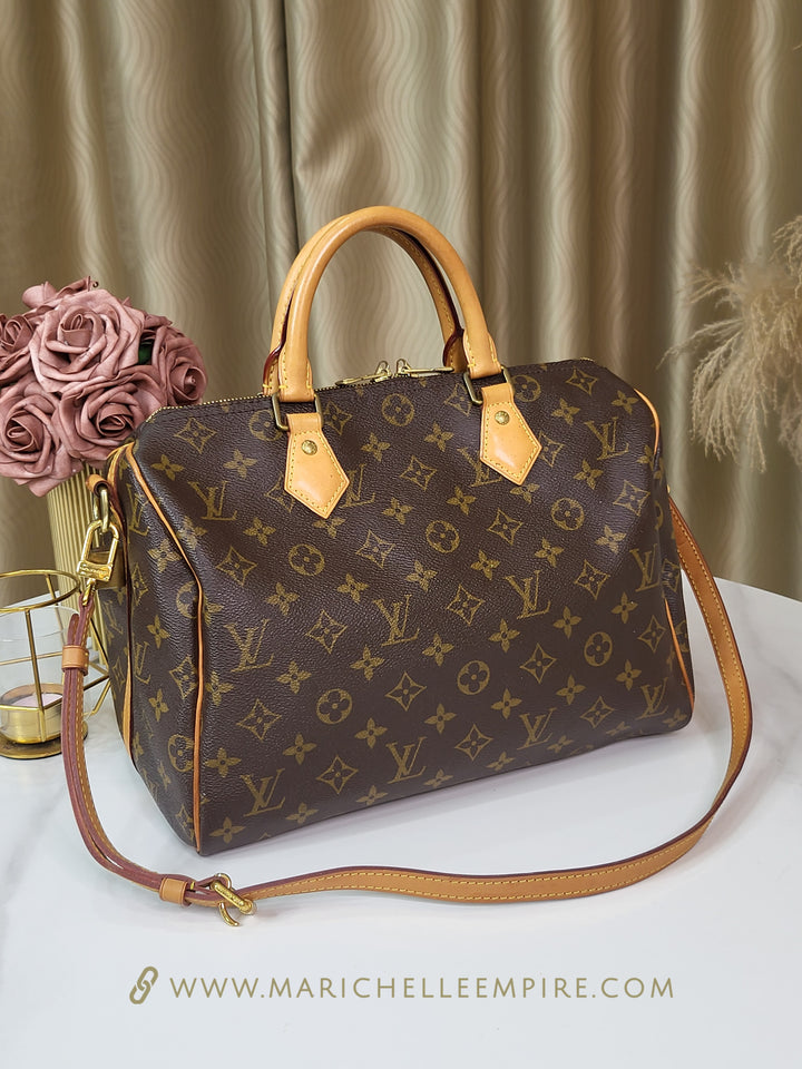 Louis Vuitton Monogram Speedy 30 Bandouliere