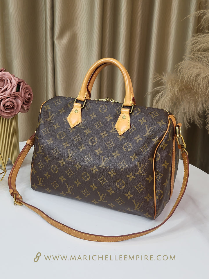 Louis Vuitton Monogram Speedy 30 Bandouliere