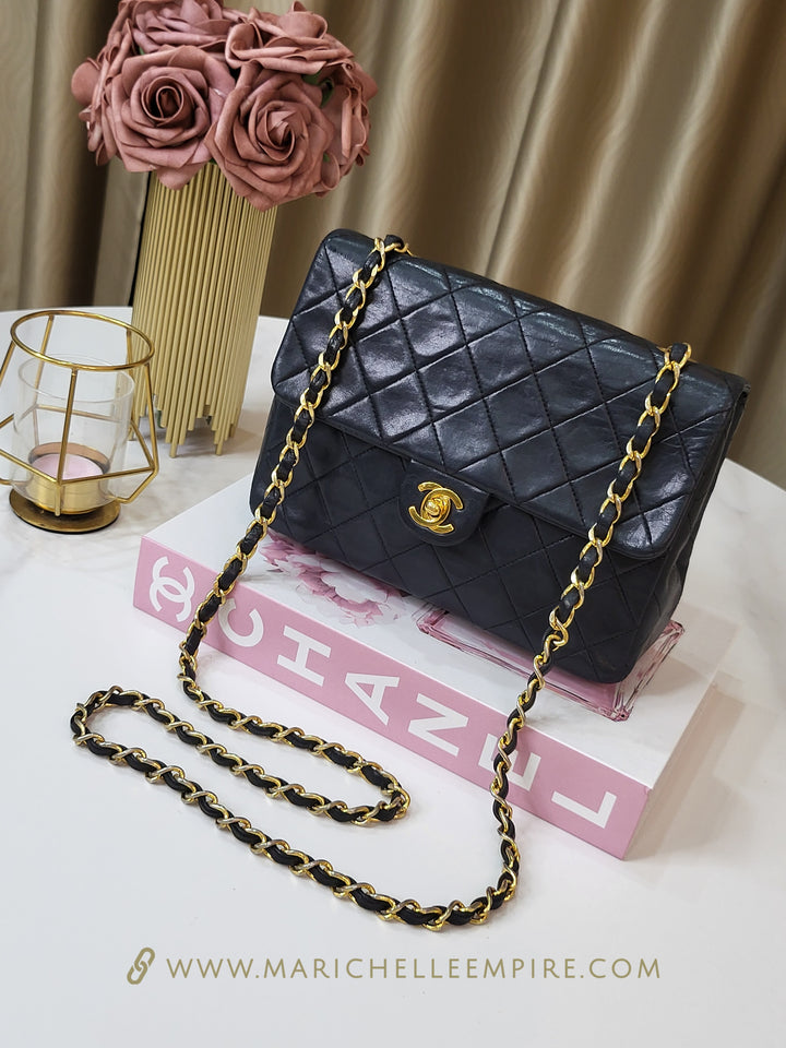 Chanel Lambskin Vintage Square Flap Small