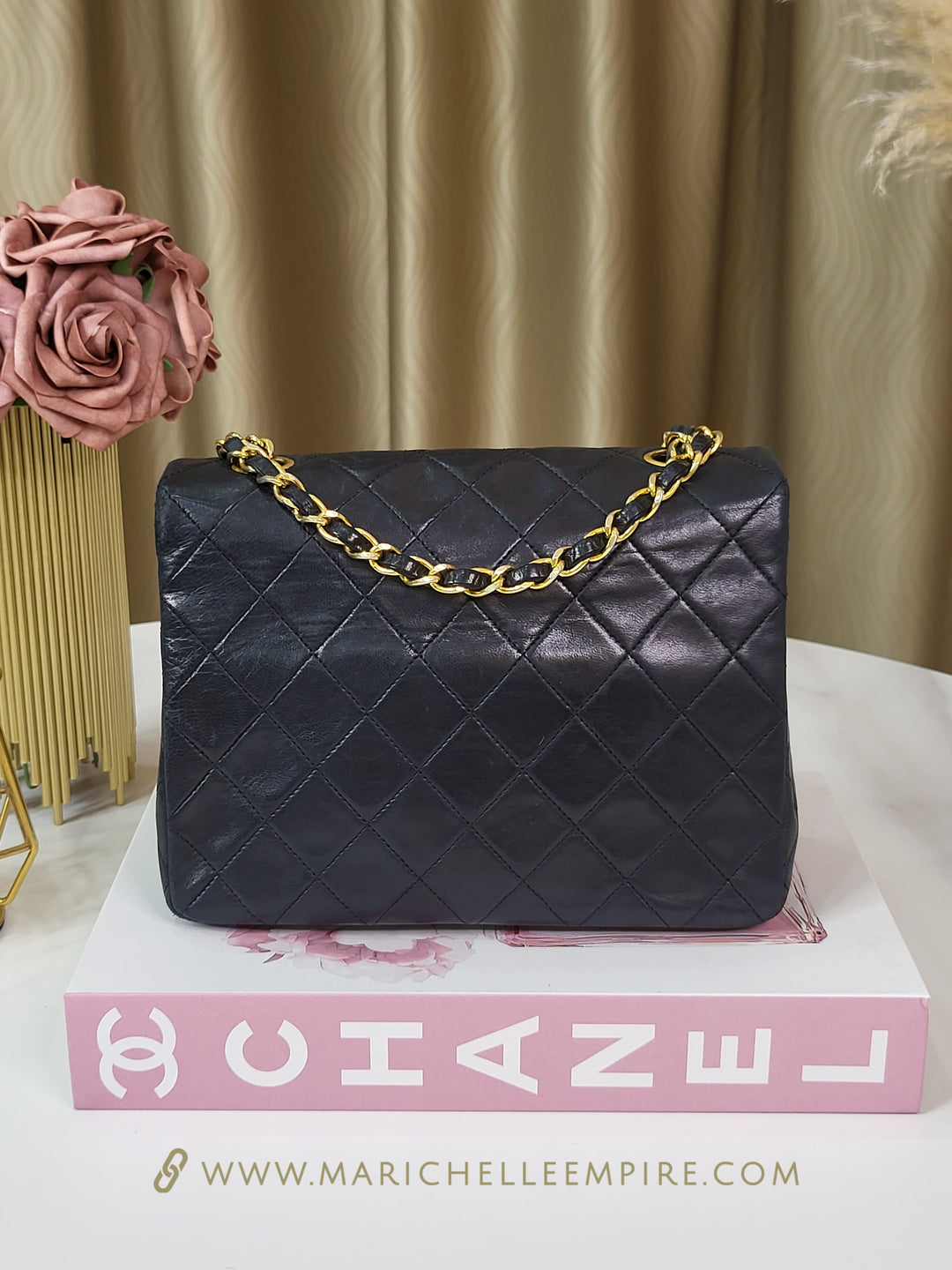 Chanel Lambskin Vintage Square Flap Small